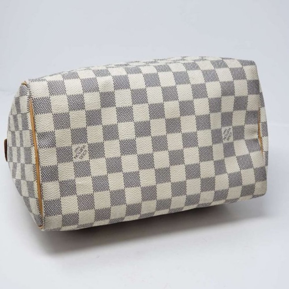 AUTH Louis Vuitton Damier Azur Speedy 25 Hand Bag - Picture 6 of 13